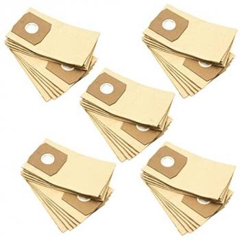 Sacs VHbw Papier 50 x – Compatibles Trisa Crazy Clean 9060 – Dimensions 27,5 × 16 cm – Couleur sable