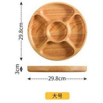 Bandeja de madera en forma de cacahuete