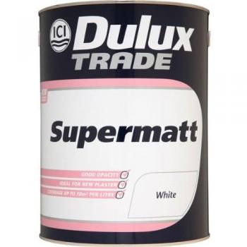 Dulux Trade Supermatt White Emulsion 5L