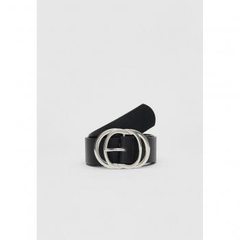 Stradivarius Trendy Gürtel mit Schnalle Schwarz 70