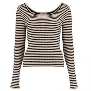 Hailys Luxe Beige & Black Long Sleeve Tee (XS–XL)