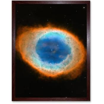 Stellar Halo: Blue-Red Planetary Nebula Print