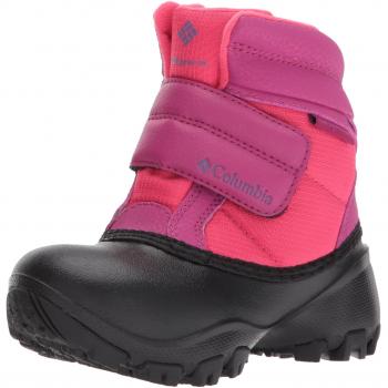 Columbia Kinder Rope Tow Kruser Schneestiefel, (Punch Pink/Deep Blush), 28 EU
