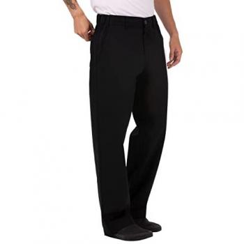 Black Herringbone Chef Trousers – ChefWorks Unisex Professional L