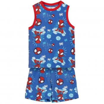 Krátká jednokreslová pyjama z džeseří, Spider‑Man potisk