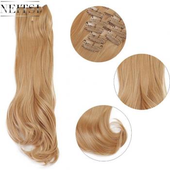 Extensiones Sintéticas Neitsi 20 Rizadas con Clips 27#