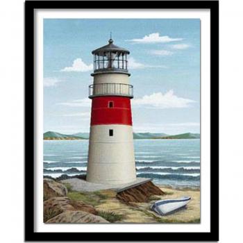 Lighthouse By The Sea – Crocetto a Diamante 20x30 cm