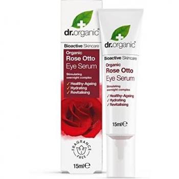 Dr. Organic Eye Serum „Rosen-Otto“, 15 ml, Pink