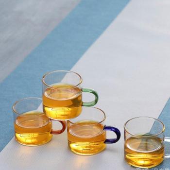 6pcs 100ml Compact Glass Mug Set for Coffee and Juice
