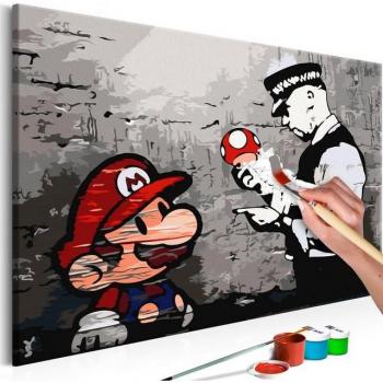 ARTGEIST DIY Mario Banksy tavla