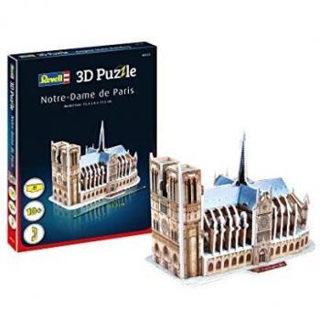 Revell's 3D Puzzle of Notre-Dame Cathedral Discover The World in 3D, Craft Fun for Young and Old