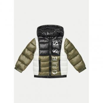 Guess Kids Multi‑Color Hoodie Puffer