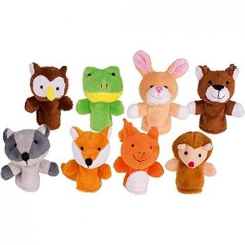 Goki Fingerpuppen-Set Waldtiere 8er Set