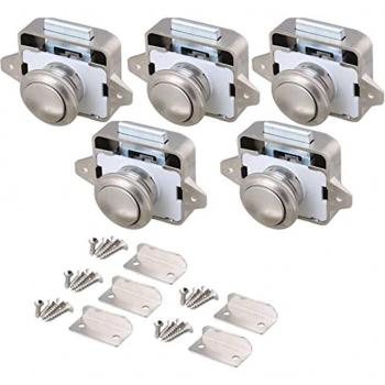 5Pcs 26mm Keyless Push Button Cabinet Latch Knob
