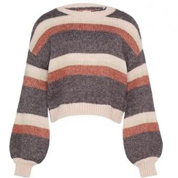 QS Strickpullover mit Intarsien Muster