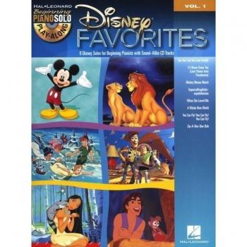 Beginning Piano Solo Play-Along Vol.001 Disney Favorites + Cd