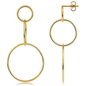 Pendientes de Plata 925 Bañados en Oro