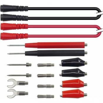 Kit Sondes & Câbles Multitester – Fiche banane, crochet, fil