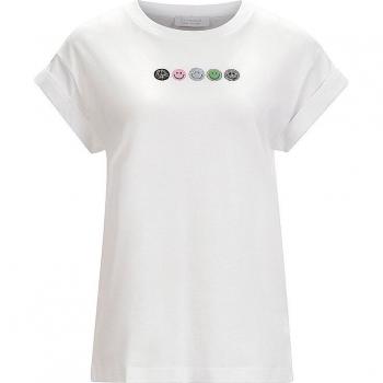 RICH & ROYAL T-Shirt mit Smile-Print, weiß | L