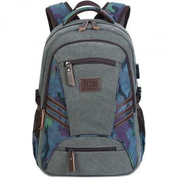 Vintage USB Laptop Rucksack for Men