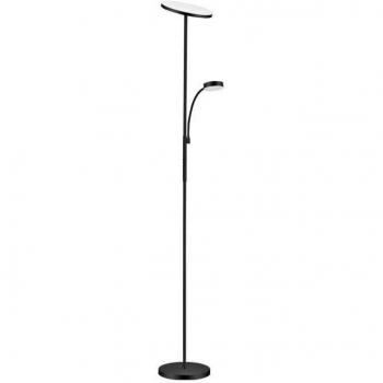 Lámpara de pie LED negra modelo Elton 117cm
