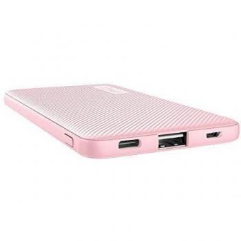 Trust Mobile Power Bank 5000 mAh – Batterie Externe Rose Ultra Fine