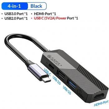 ORICO Multiport USB C Hub with HDMI, USB 3.0, USB 2.0, Power Delivery, SD, TF Cards Compatibility