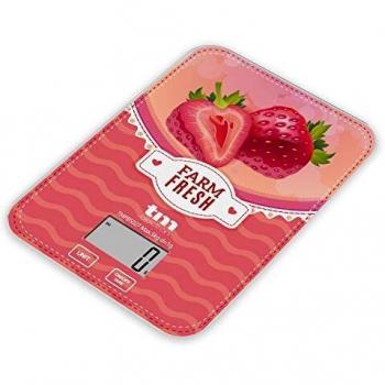 Báscula de Cocina Motivo Fresa 5 kg TM Electron