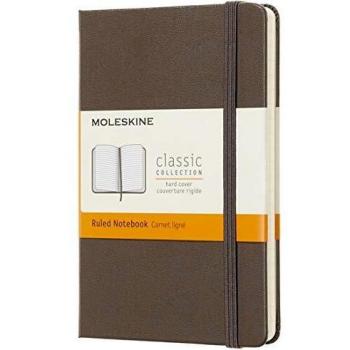 Brown Hardback Moleskine Pocket‑Ruled