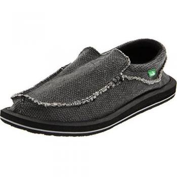 Sanuk Men's Chiba Slip-On, Black, Size 9 UK