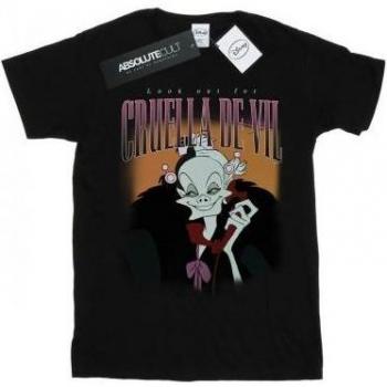 Camiseta Negra Cruella De Vil para Hombre 5XL
