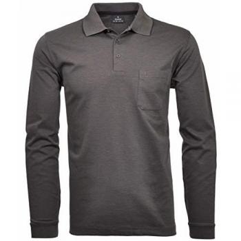 RAGMAN Softknit Longshirt Herren mit Brusttasche Gr. 114, grau (schiefer)