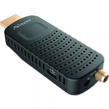 Strong SRT82 Full HD DVB-T2 HDMI Stick kompatibel mit Hevc265 Schwarz