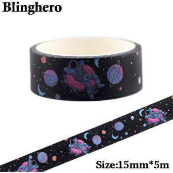 Cinta Adhesiva de Papel Astronauta 15mm x 5m