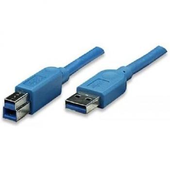 TECHLY 304956 Cavo USB 3.0 A Maschio/B Maschio 2 m Blu