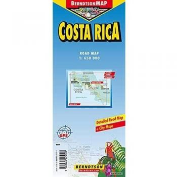 Costa Rica 1:650 000 +++ San José, Valle Central, Time Zones