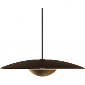 Suspension de lumière LED TRIAC Ginger, diamètre 20 cm, finition Wenge