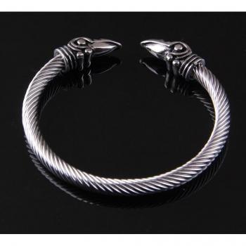 Men's Stainless Steel Raven Bracelet