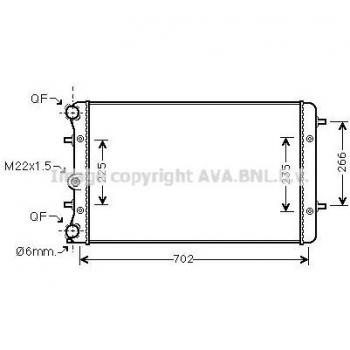 Radiateur de moteur VOLKSWAGEN New Beetle