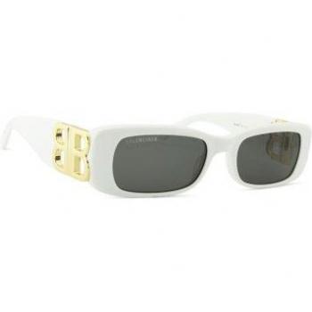 Balenciaga Women's Sunglasses BB0096S 011 in White, Size 51 MM