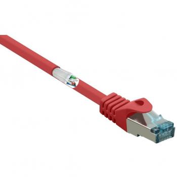 Câble réseau Cat 6a S/FTP rouge LSZH 2 m – Renkforce