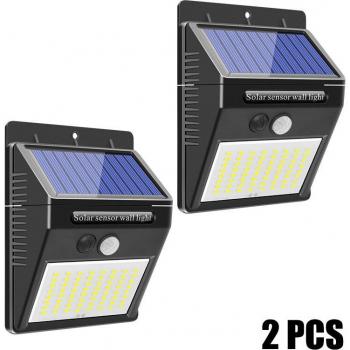 Solar Powered Garden Wall Light 64 LEDs with Motion Sensor