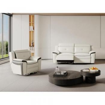 VENTE-UNIQUE Relaxgarnitur Leder 3+1