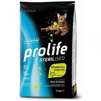 Prolife Cat Sterilised Grainfree Sensitive Adult Quaglia e Patate 1,5 kg