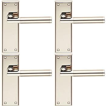 Looped 4‑Bar Satin Nickel Latch Handle – 150 × 50 mm, Metal Finish