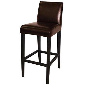 Bolero Faux Leather High Bar Stool with Backrest