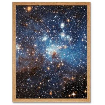 Large Magellanic Cloud Star Formation LH‑95: Celestial Wall Decor