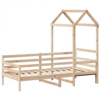 Letto giorno con copertura 90x190 cm in legno massiccio di pino