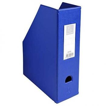 Organisateur de Revues en PVC avec Dos 100mm Bleu