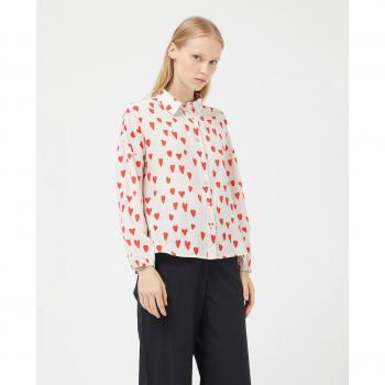 Ropa Chic: Camisa de Manga Larga con Corazones – Marca Compañía Fantástica